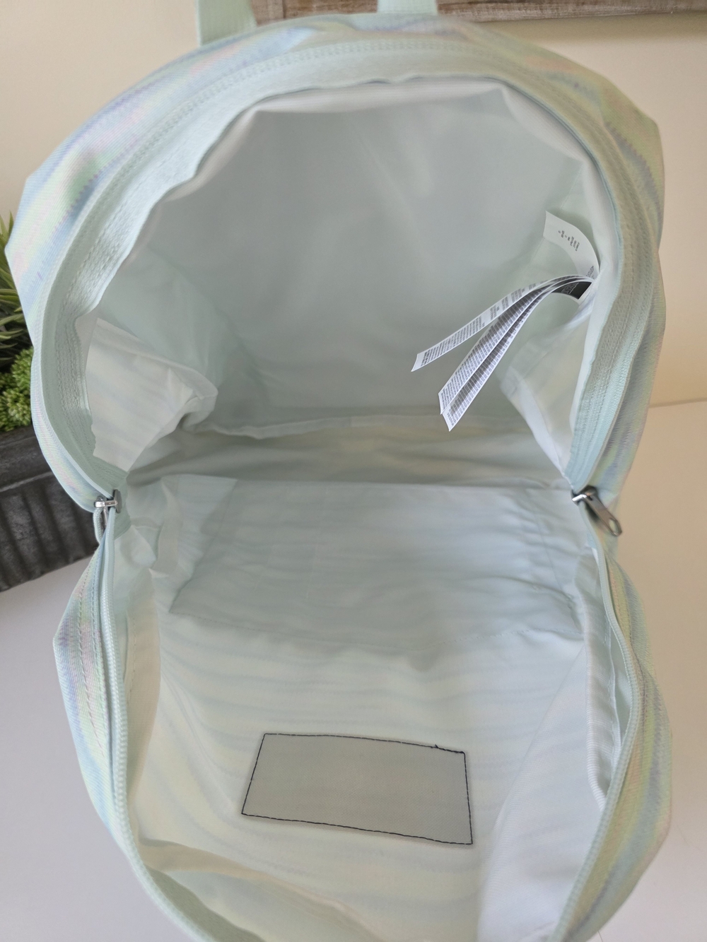 JanSport SuperBreak One Backpack 70's Space Dye Fresh Mint Colorway - Picture 7 of 8
